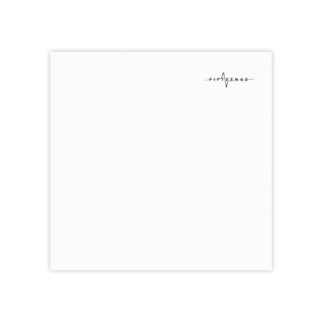 FIFTEEN40 Black Waveform Logo Post-it® Note Pads