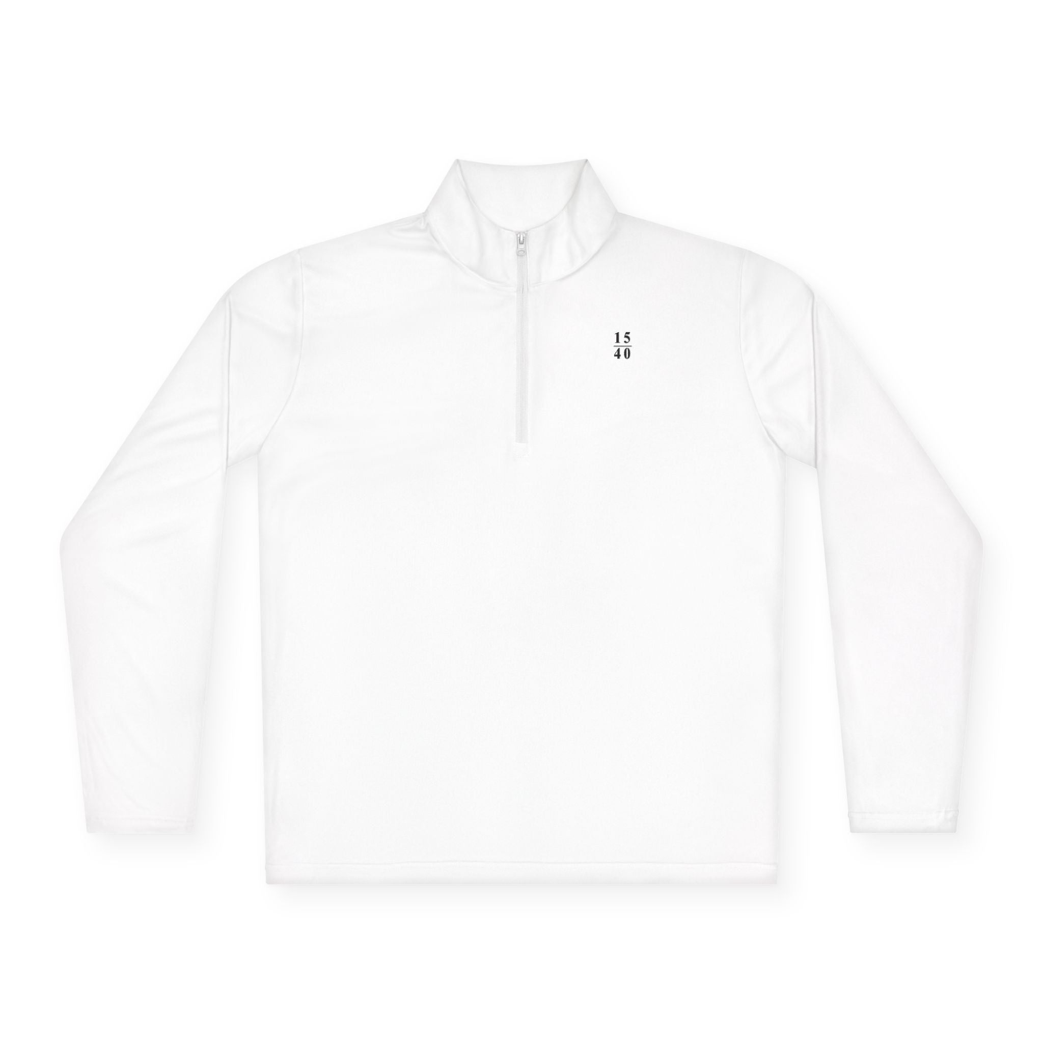15|40 Black Minimalist Logo Unisex Quarter-Zip Pullover