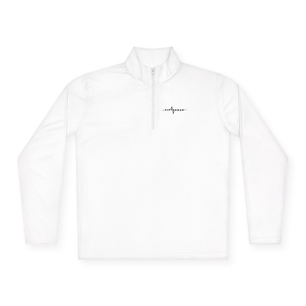 FIFTEEN40 Black Waveform Logo Upper Left Chest Quarter-Zip Pullover